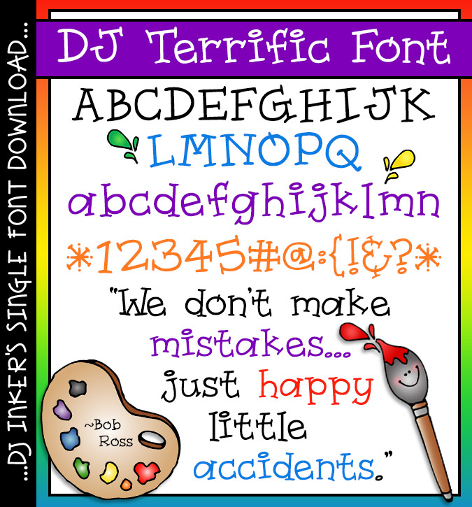 A terrific serif font with a touch of bounce and whimsy by DJ Inkers