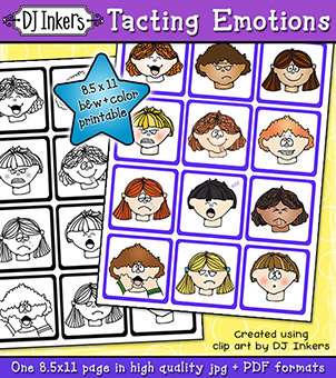 Emotions Chart - Tacting Cards for Nonverbal Communication