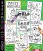 Wild Things Printable Mini Coloring Book for kids by DJ Inkers