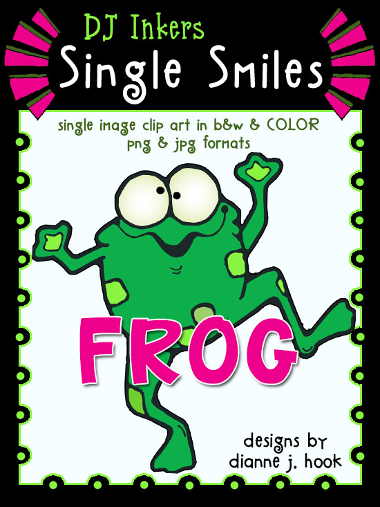 Frog Clip Art - Single Smiles Image