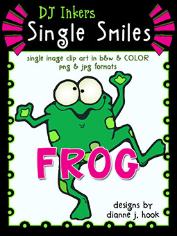 Frog Clip Art - Single Smiles Image
