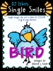 cute clip art bird in black & white and color by DJ Inkers