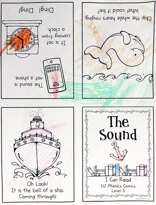 Phonics Comics Level 3 - I Can Read 5 Printable Mini Books