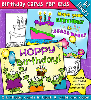Birthday Cards for Kids Printable Download