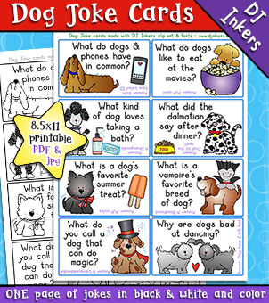 Dog Joke Cards for Kids - Lunch Box Jokes Download