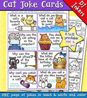 Cat Joke Cards for Kids - Lunch Box Jokes Download