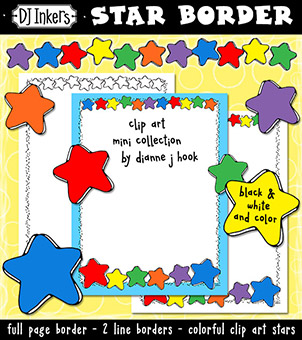 Star Border - Mini Clip Art Download