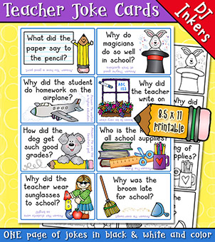 Teacher Jokes for Kids - School Joke Cards Download